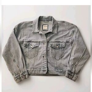 Abercrombie & Fitch Jean Jacket in Size L - Jacket Length Is Short, Regular Fit